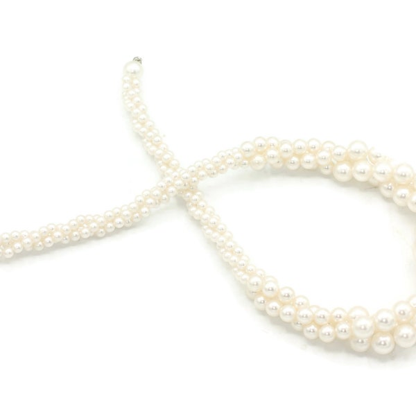 Pearl Twist Necklace Etsy