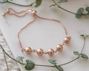 Rose Gold Swarovski Pearl Bracelet