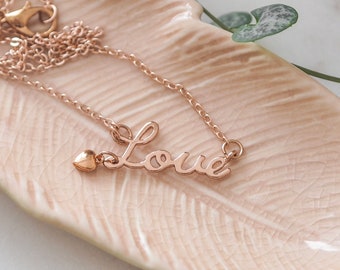 Rose Gold Love Necklace