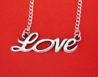 Silver LOVE Necklace