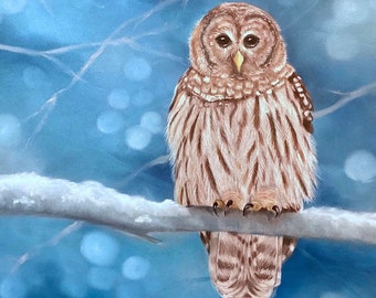 Owl Fine Art Print, Owl Art, Bird Art, Wildlife Art