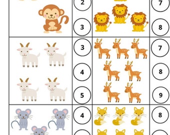 Math learning booklet for toddlers