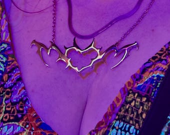 Haunted Love Necklace - Steel