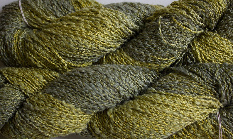 225 yds Leaf Tonal Sparrow CottonRayon Boucle Yarn