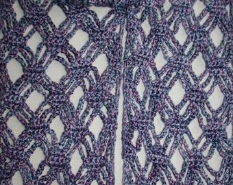 Pattern - Stacked Diamonds Crochet Scarf