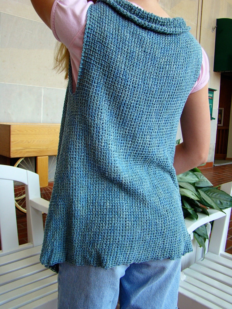 Pattern Tunisian Crochet Trapezoid Wrap | Etsy