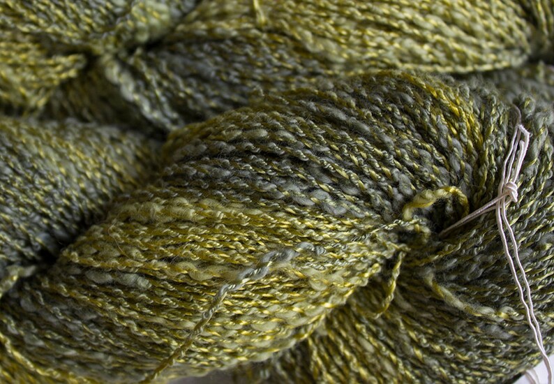 225 yds Leaf Tonal Sparrow CottonRayon Boucle Yarn