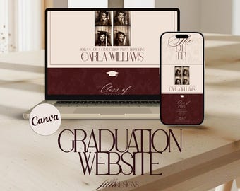 Burgunder Website Einladung: Old Geld Stil, bearbeitbare Vorlage (digitaler Download)