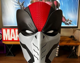 Casco magnético definitivo de Wolverine: réplica de alta gama impresa en 3D, máscara, armadura para cosplay, artículo de colección de X-Men, rojo y negro táctico.
