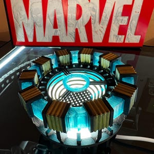 Iron Man - Tony Stark - Arc Reactor MK1 - Replica - Proof That Tony Stark Has a Heart - Display Prop