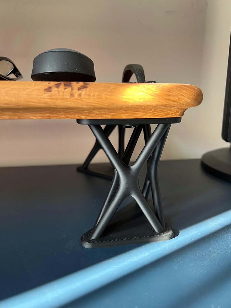 Modern Desk Shelf Monitor Stand Leg Set, Riser Legs - Etsy