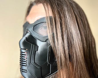 MARVEL ウィンター・ソルジャー ゴーグル＆フェイスマスクセット Winter Soldier Mask & Goggles Set | Marvel Cosplay Prop | Bucky