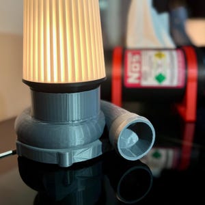 Custom 3D Printed Automotive Air filter & Turbocharger Desk Mood LED Lamp
