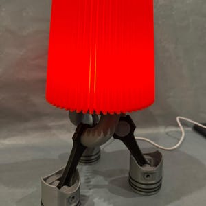 Custom Automotive Car Air Filter Piston Desk Lamp 3D Printed