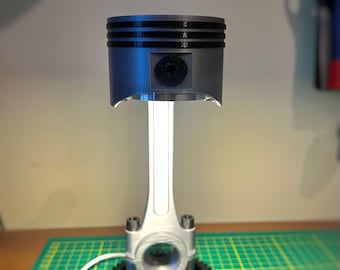 Op maat gemaakte 3D-geprinte bureaulamp autozuiger met roterende kop