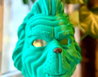 Máscara de Grinch impresa en 3D para niños y adultos, regalo de Navidad, cosplay