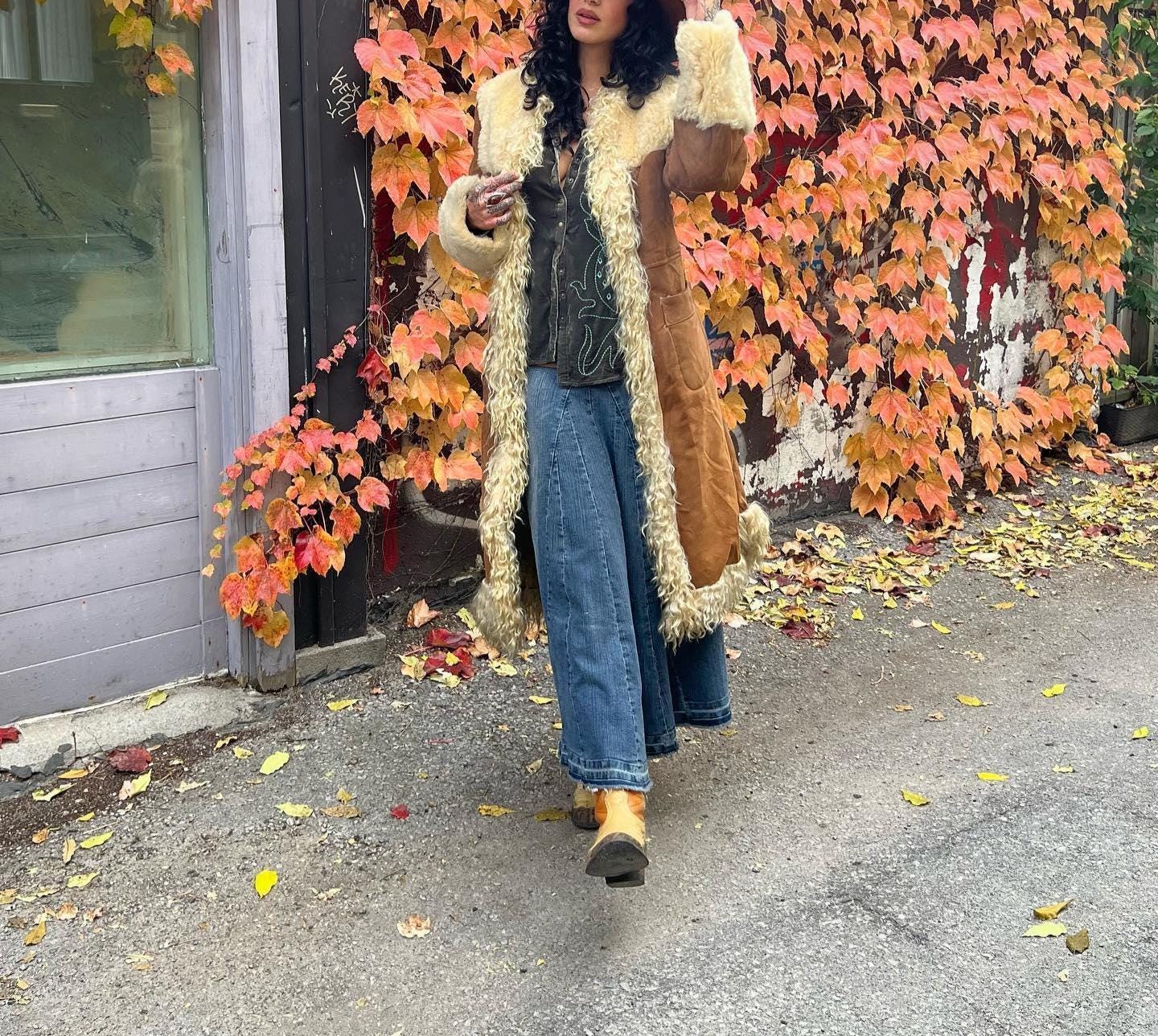 ジャケット・アウター 80s Vintage Classic Super Long Coat. Womens Wilsons Leather Trench Coat Black M Long SOFT