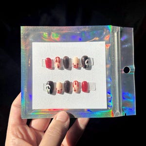 Ghost Face Press On Nails