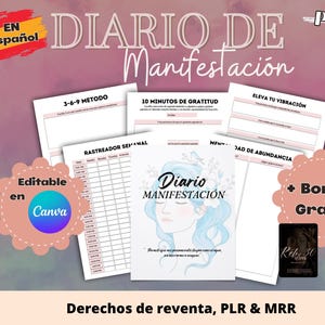 Manifestation Journal, Law of Attraction, Manifestation Planner, Manifestation Guide, Resell Rights, PLR & MRR