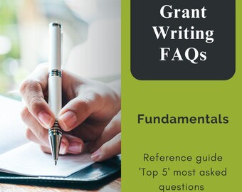Grant Writing FAQs (Fundamentals)
