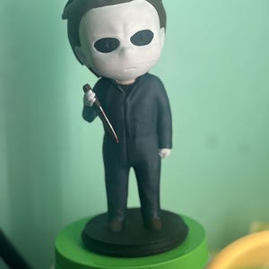 Hand-Painted Michael Myers Figure – Horror Movie Collectible, Halloween Decor, Slasher Icon Gift