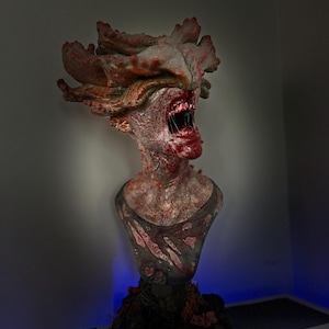 The Last of Us Clicker Bust – Detailed Horror Game-Inspired Zombie Figure – Unique Collectible Statue for Fans of The Last of Us, Video Game