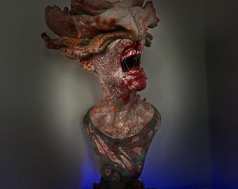 The Last of Us Clicker Bust: Detailed Horror Game Zombie Statue