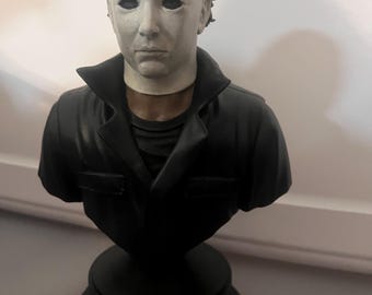 Hand-Painted Michael Myers Bust - Horror Collectible | Halloween Figure for Fans & Collectors