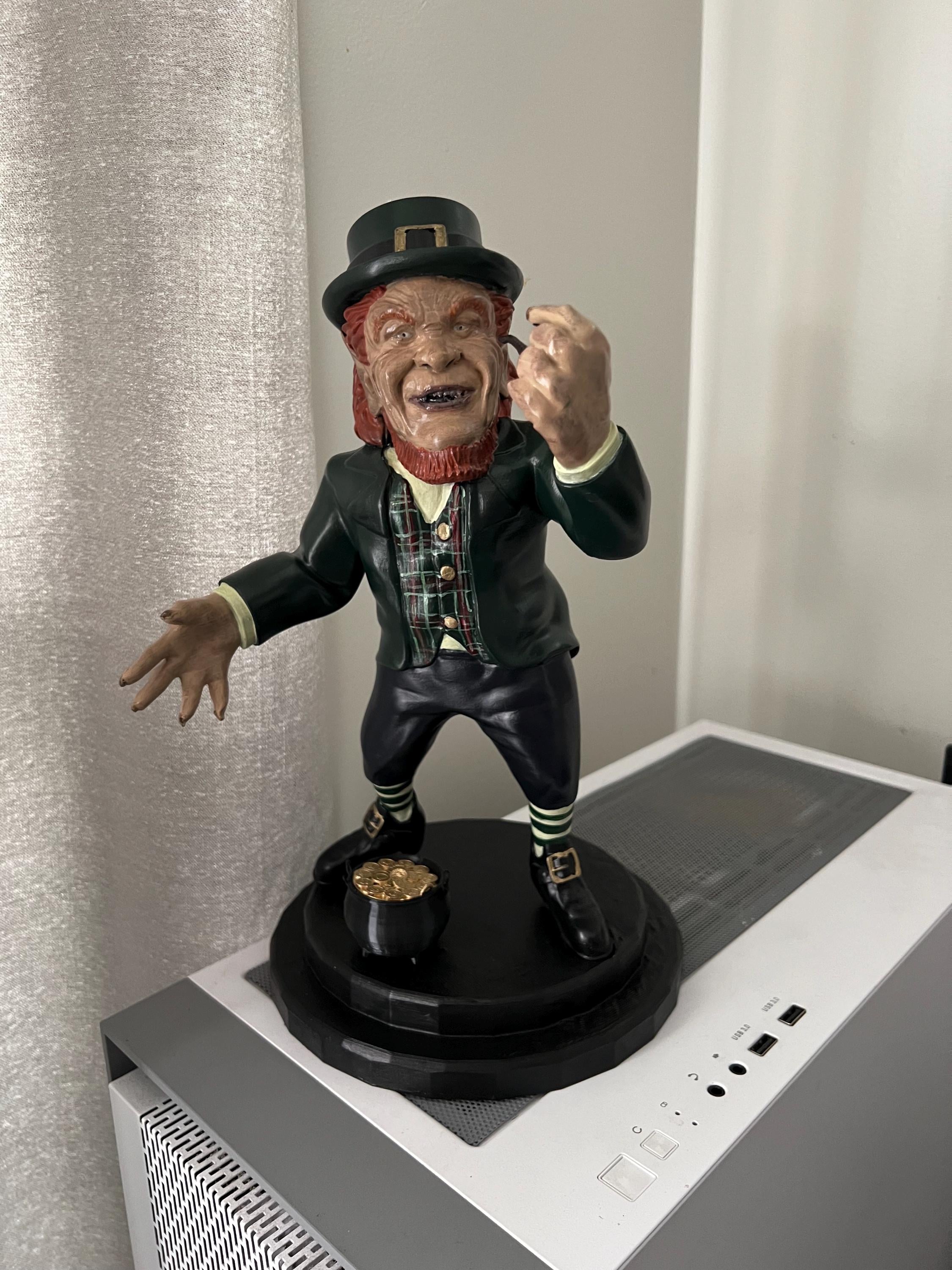 Handcrafted Horror Leprechaun Figure With Pot of Gold - Etsy