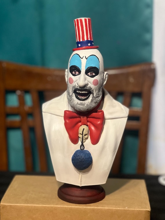 SF・ファンタジー・ホラー House of 1000 Corpses Clown Figure Captain Spaulding Bust | 3D Printed Horror Figure | House of