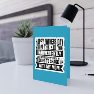 Tarjeta divertida para el Día del Padre: Tarjeta única para papá, tarjeta divertida para papá, cumpleaños de papá, regalo divertido para padres, tarjeta de amor heredado