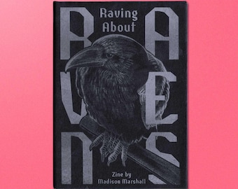 Raving About Ravens - Fanzine impreso en risografía