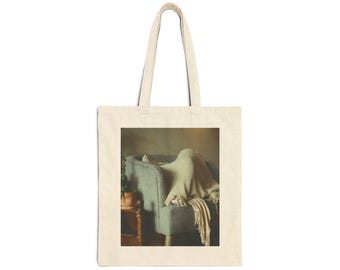 Not Today - Minimalist Canvas Tote Bag with Original Film Photography, Reusable Shopping Bag, Beach Bag, Carryall