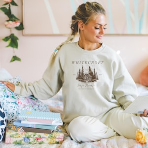 Vintage Manacled Dramione Whitecroft Coquette Sweathirt- Subtle Mothers Day Bookish Merch for Romantasy Fan | Booktok Lover Spring Gift Box
