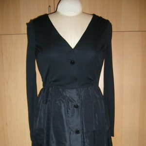 Fabuluous 50's-60s Black Cocktail Dress MAD MEN STYLE, Sz 34-36 image 2