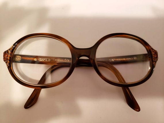 1950s  Eyeglasses, Rhinestone Details, Italian, S… - image 8