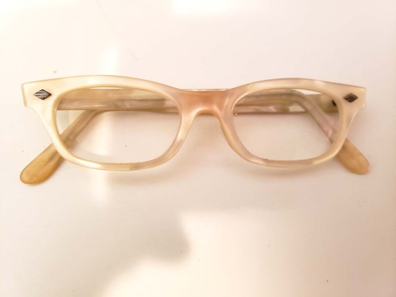 Vintage 50s Marbled Lucite Eyeglasses, Styl-Rue - image 1