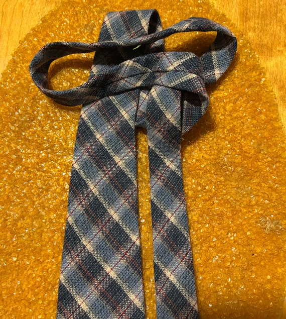 Plaid Wool Mens Tie, Necktie, Parsian, N.E., Vint… - image 3