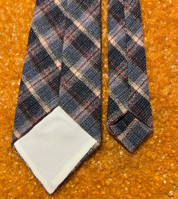 Plaid Wool Mens Tie, Necktie, Parsian, N.E., Vint… - image 7