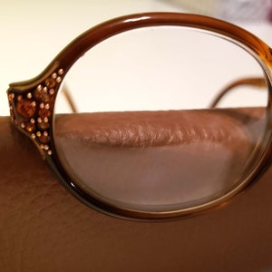1950s  Eyeglasses, Rhinestone Details, Italian, Safil, Vintage