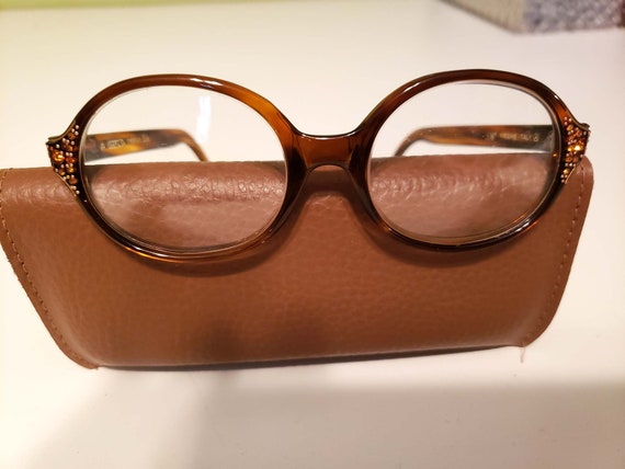 1950s  Eyeglasses, Rhinestone Details, Italian, S… - image 4