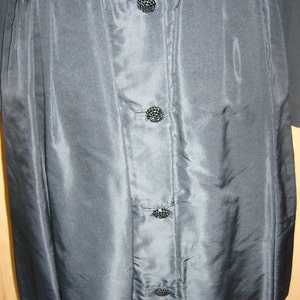 Fabuluous 50's-60s Black Cocktail Dress MAD MEN STYLE, Sz 34-36 image 5