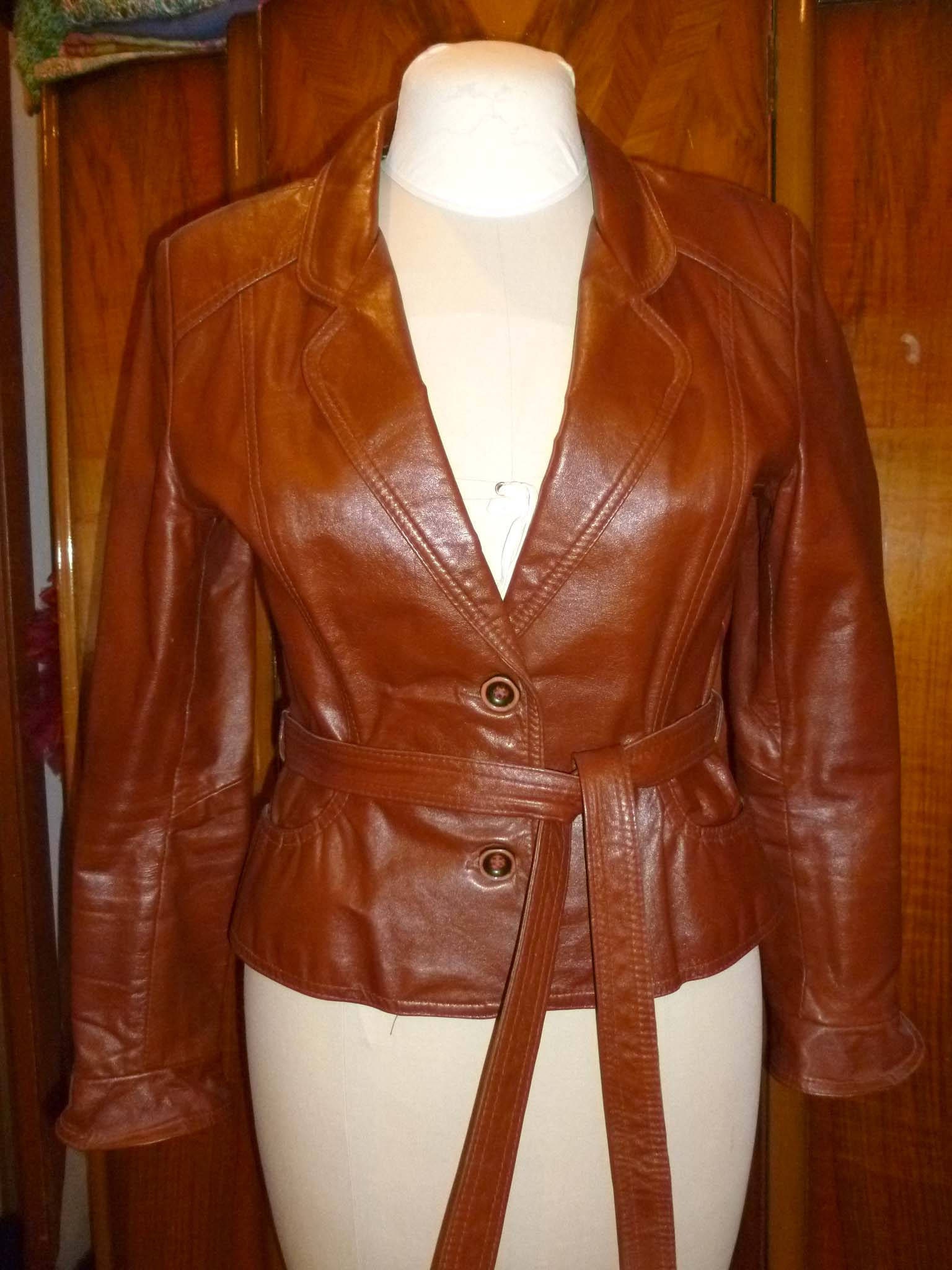 Gassy Jack 70s Leather Fitted Jacket Gabriel Levy maroon | Etsy