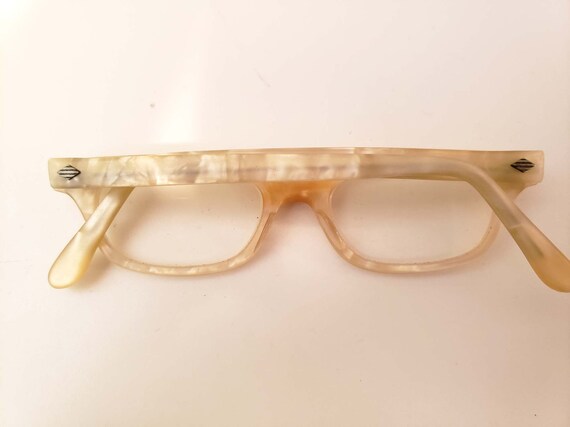 Vintage 50s Marbled Lucite Eyeglasses, Styl-Rue - image 4