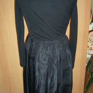 Fabuluous 50's-60s Black Cocktail Dress MAD MEN STYLE, Sz 34-36 image 3