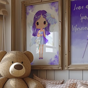 Fairy Nursery Wall Art, SET OF 3 - Fairy Nursery Prints, Fairy wall art, Fairy wall decor, Girls Room Wall Art, Fairy Prints