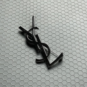 Excellent Silver Yves Saint Laurent Silver Brooch Vintage Pin Gift For Her Rare Jewelry