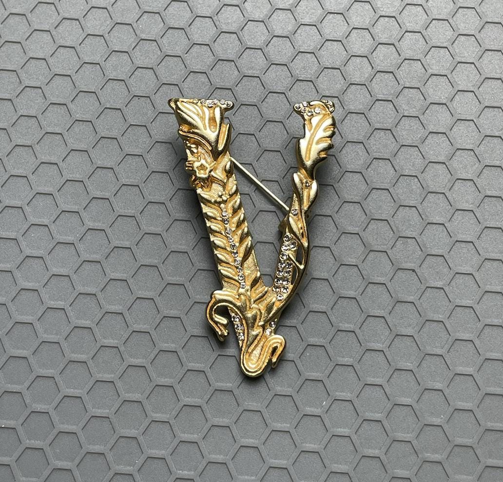 Versace Brooch - Etsy
