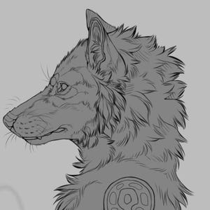 Wolf / Canine Furry / Anthro / Anthropomorphic Referenzblatt Ausmalbasis für eigene Arbeiten und Auftragsarbeiten
