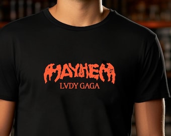 Adult Unisex Lady Gaga Mayhem Ball Australian Tour One Sided Tshirt Tee Jumper